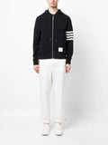 Thom Browne 4-Bar zip-up hoodie