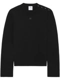 Courrèges shoulder snaps sweater