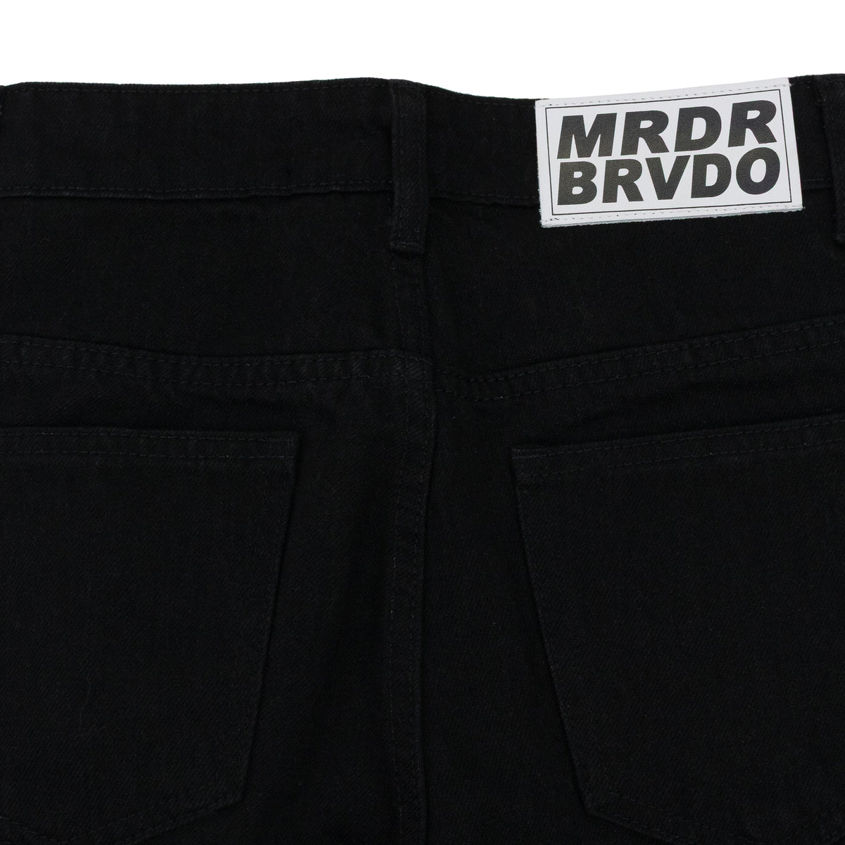 BLACK FLYAWAY STRAIGHT-FIT JEANS