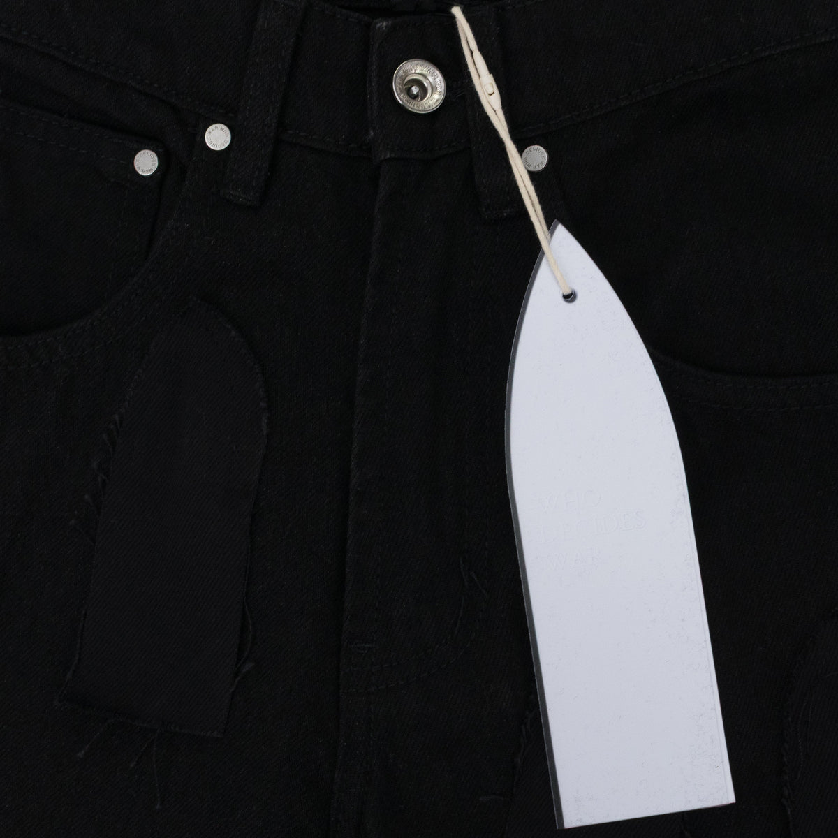 BLACK FLYAWAY STRAIGHT-FIT JEANS