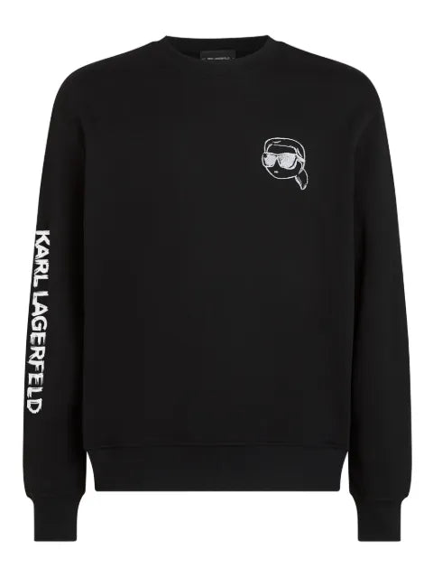 Karl Lagerfeld logo-embroidered relaxed sweatshirt