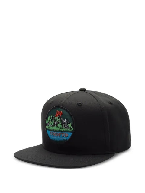Undefeated mountain-patch baseball cap