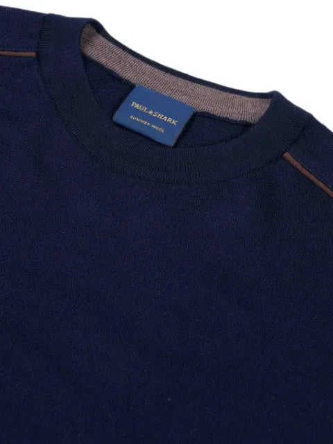 Paul & Shark contrast-trim crew-neck sweater