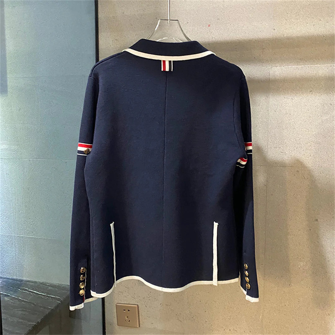 Thom Browne Women's Feather Embroidered Knitted Jacket