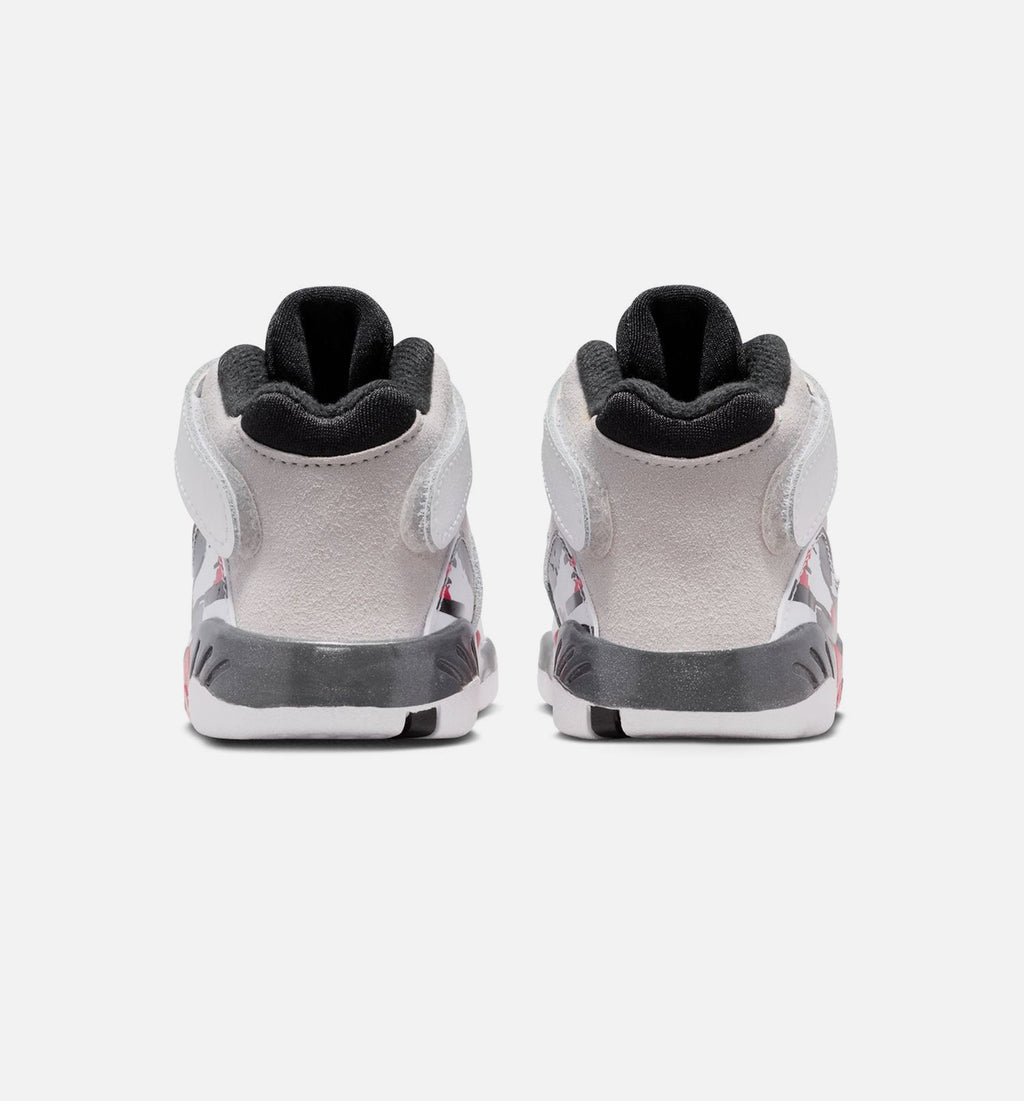 Air Jordan 8 Retro White and True Red Infant/Toddler Lifestyle Shoe