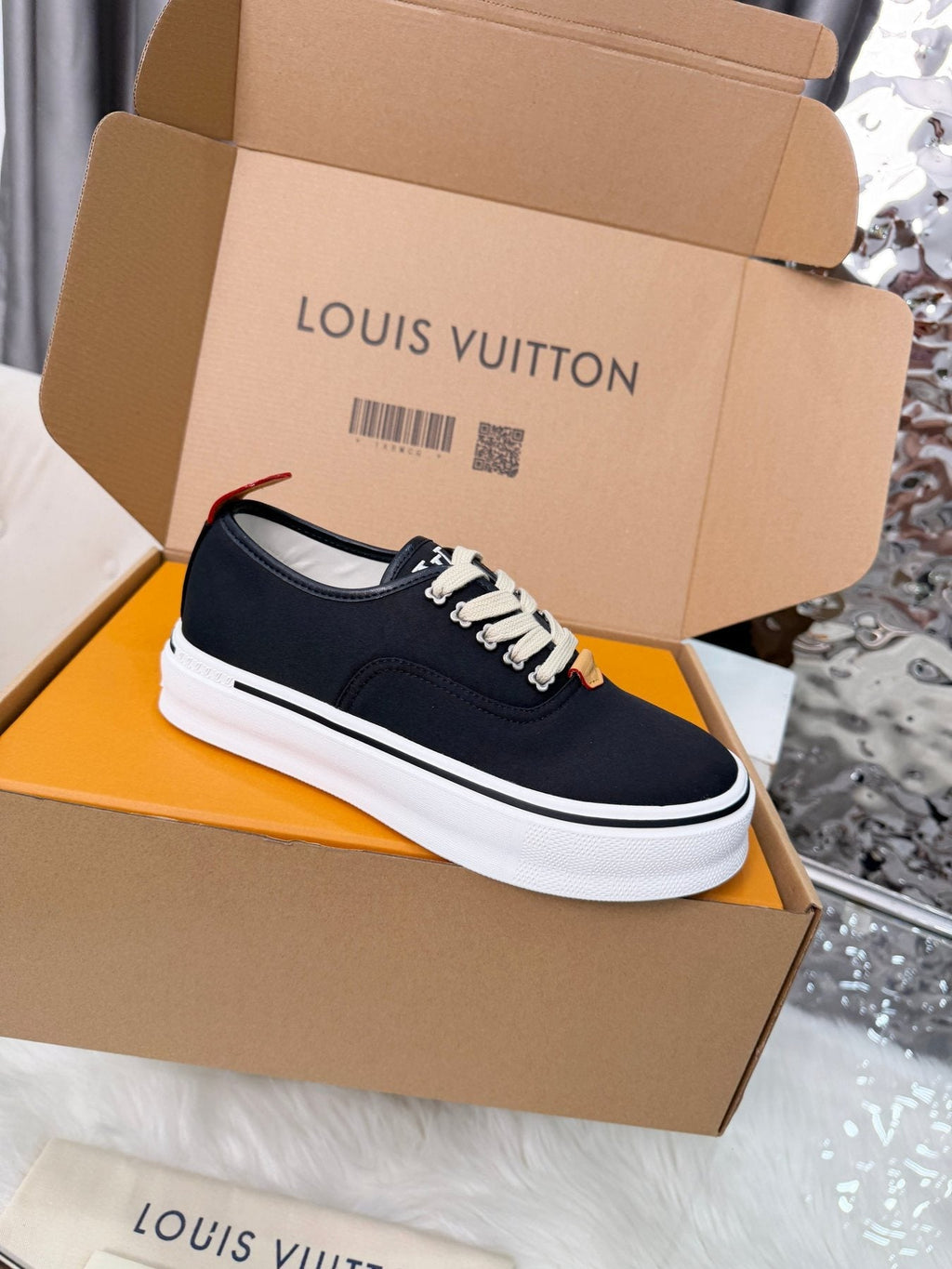 Louis Vuitton Black Low-Top Sneakers