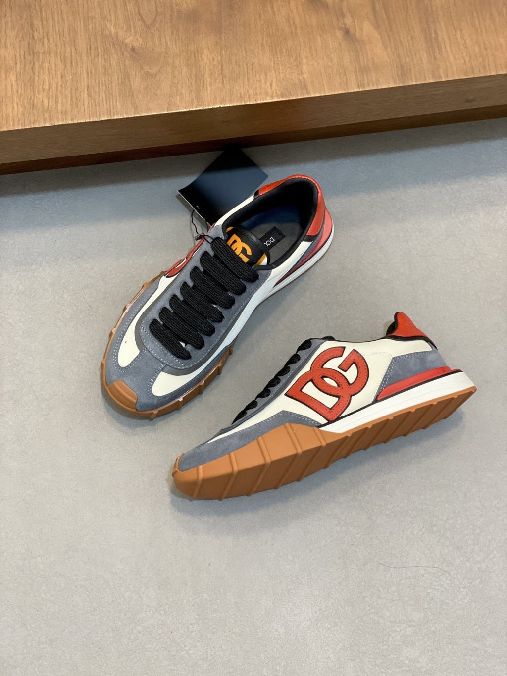 Dolce & Gabbana Men's Layered Low-Top Sneakers