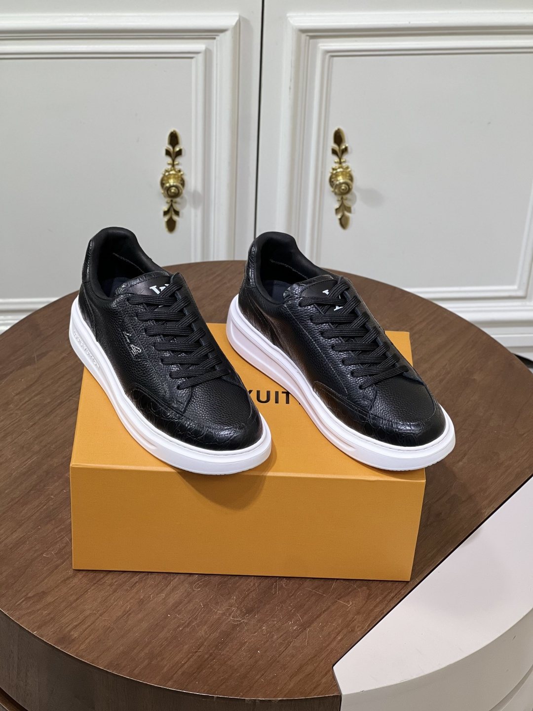 Louis Vuitton Black Low-Top Sneakers